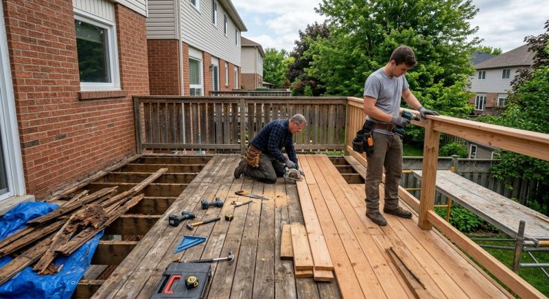 Balcony Post Repair in Redmond, WA